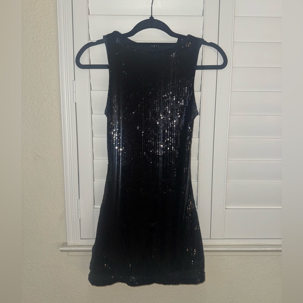 Princess Polly Yumiko Romper Black Sparkle